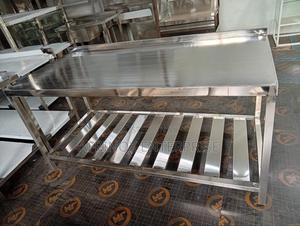 Stainless Steel Kitchen Worktop Table – Brand New ,5 by 2 Feets Size - thumbnail 2