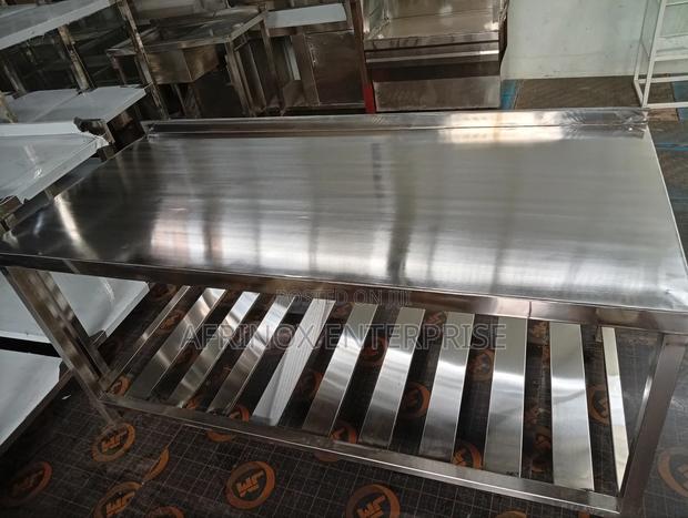 Stainless Steel Kitchen Worktop Table – Brand New ,5 by 2 Feets Size - thumbnail 3