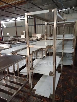 Stainless Steel Kitchen Rack – Heavy Duty Durable - thumbnail 2