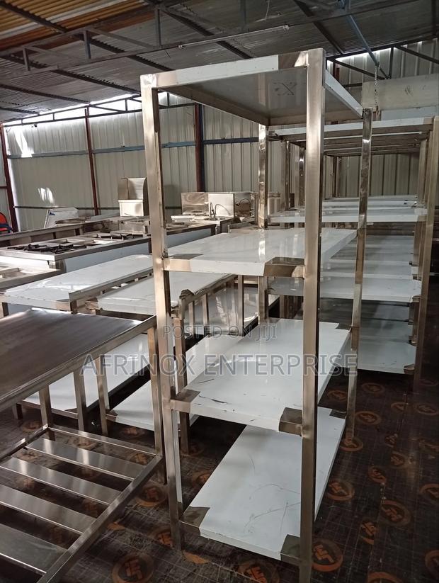 Stainless Steel Kitchen Rack – Heavy Duty Durable - main view