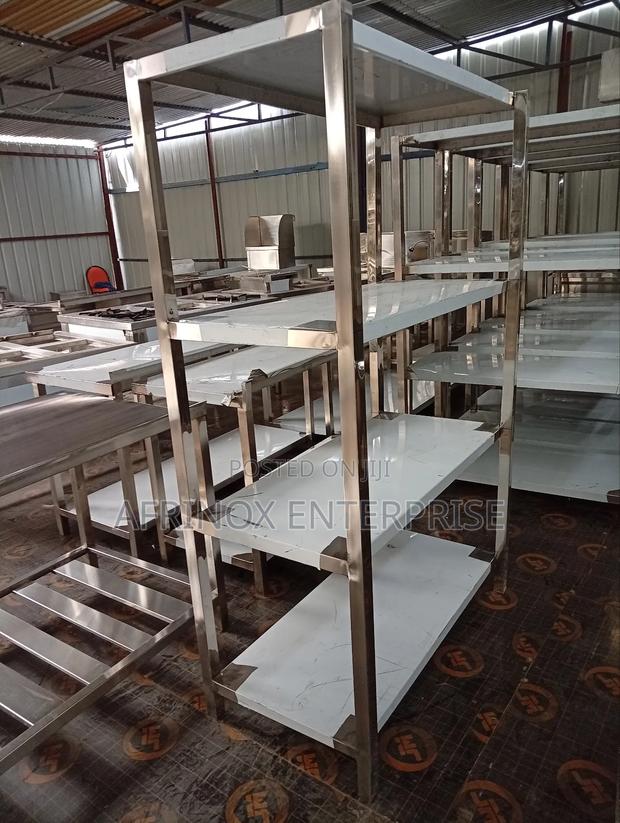 Stainless Steel Kitchen Rack – Heavy Duty Durable - thumbnail 4