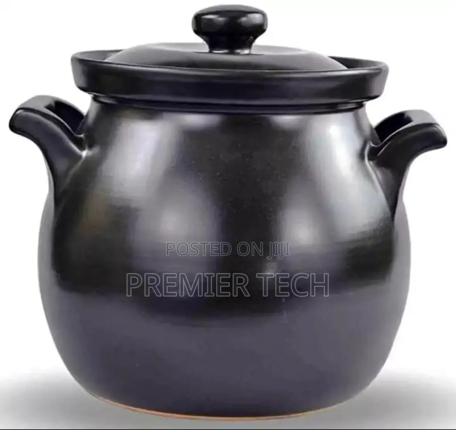Black Ceramic Cooking Pot