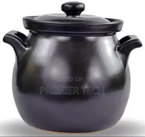 Black Ceramic Cooking Pot