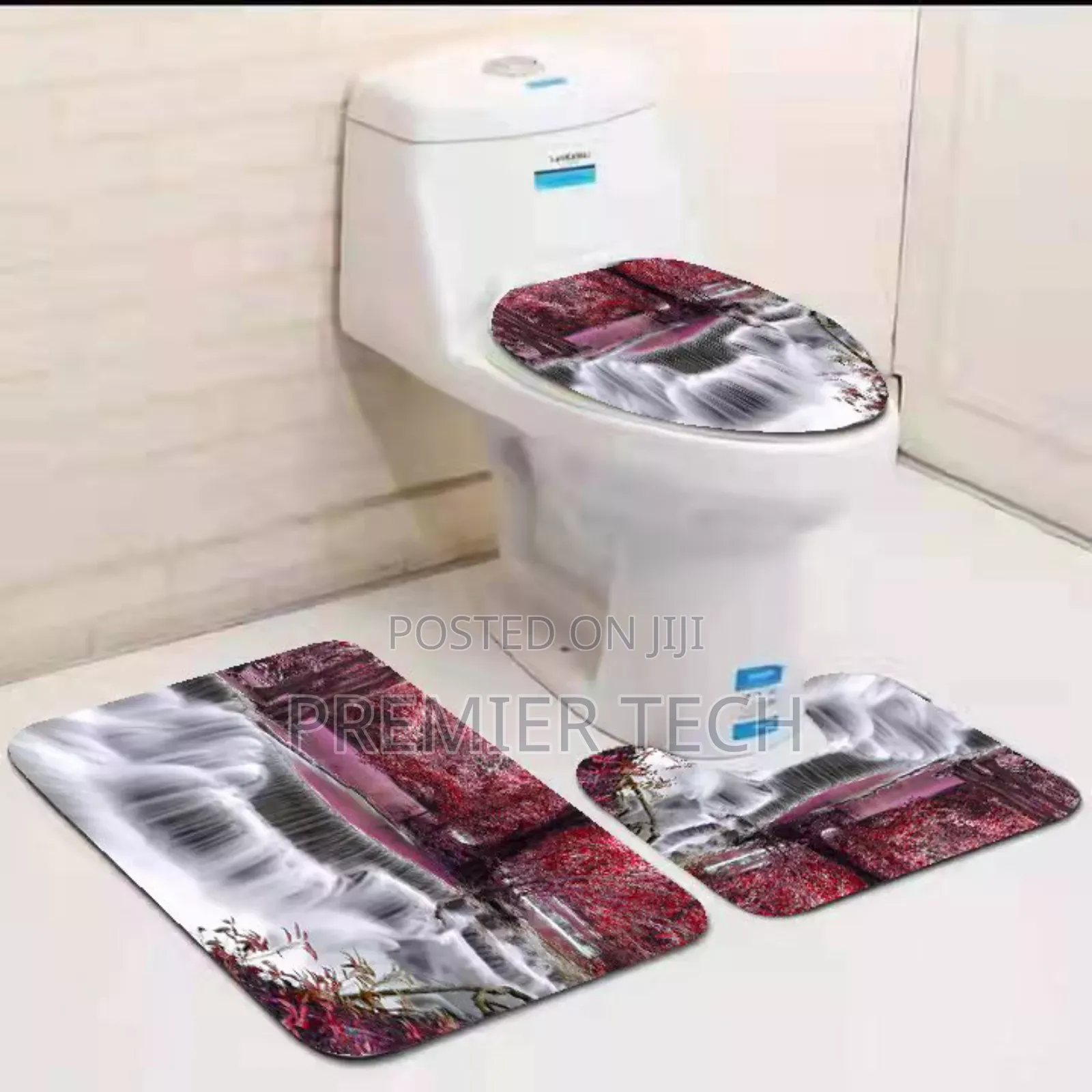 3in1 Toilet Mat Set