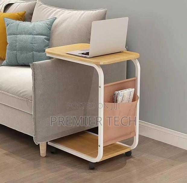2 Layer Trolley Side Table With Matching Insert Pocket - thumbnail 2
