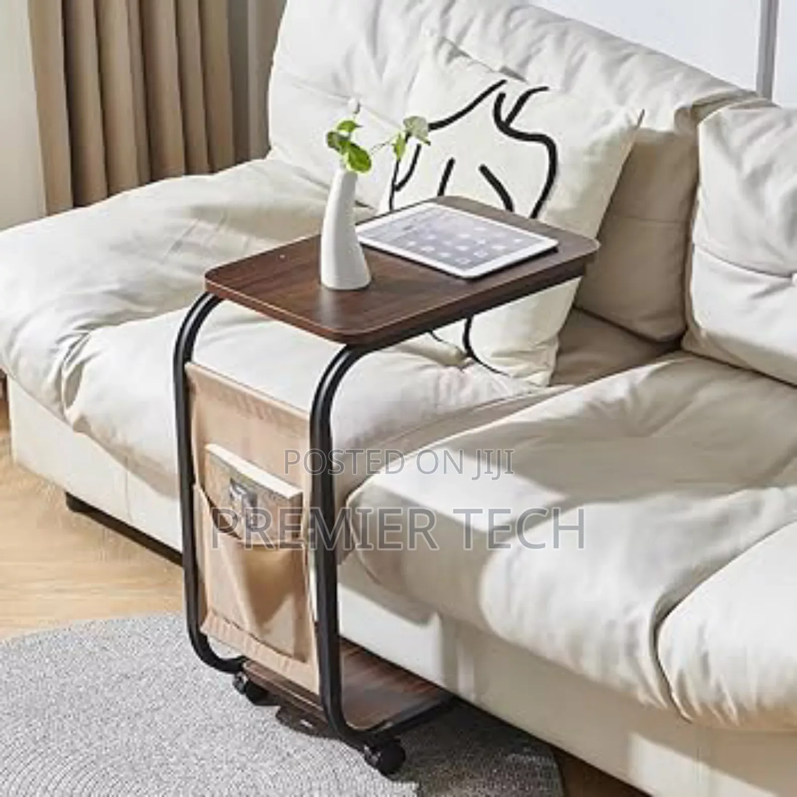 2 Layer Trolley Side Table With Matching Insert Pocket