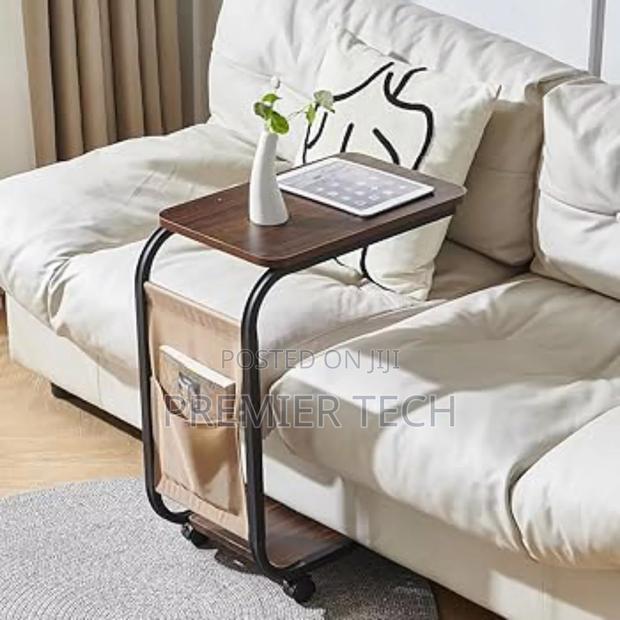 2 Layer Trolley Side Table With Matching Insert Pocket - thumbnail 5