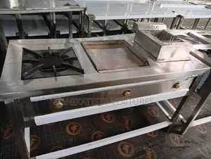 On Burner Combined Cooker for Food Tracks, Busy Town Centre Food Track