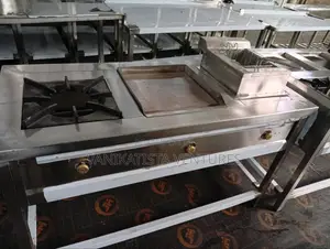 On Burner Combined Cooker for Food Tracks, Busy Town Centre Food Track