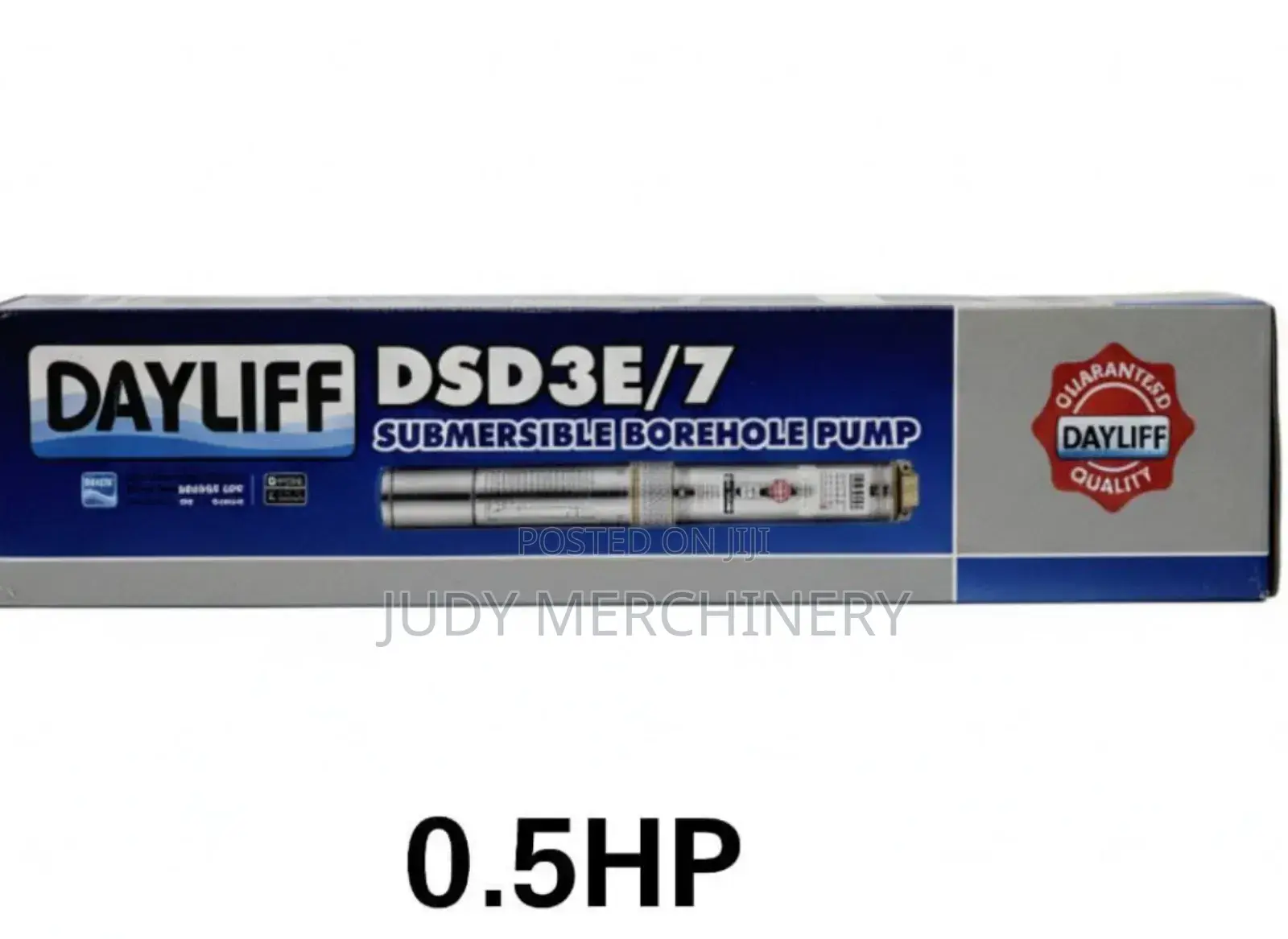 Submersible Pump O.5hp Dayliff