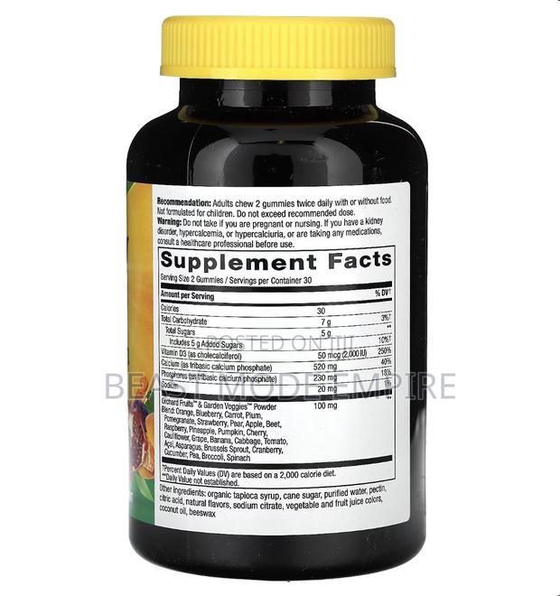 Calcium + Vitamin D3 Gummies Made in Usa - thumbnail 2