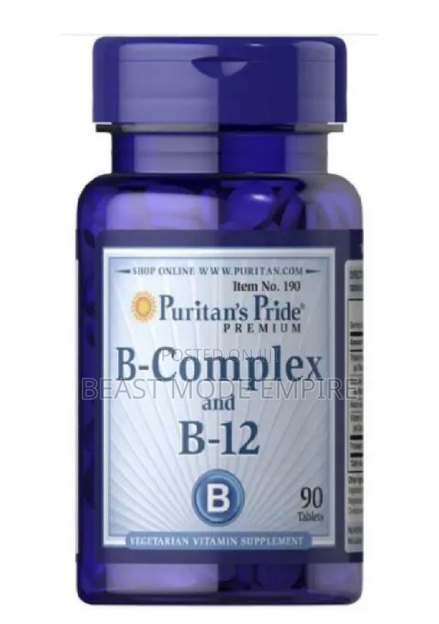 Vitamin B Complex and B12 Made in Usa - main view