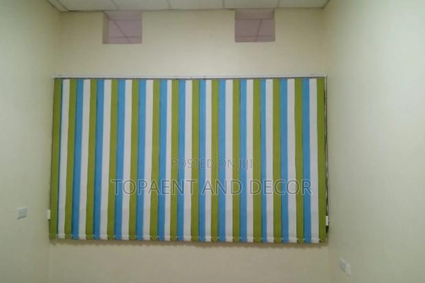 Professional Vertical Office Blinds Installation - main view