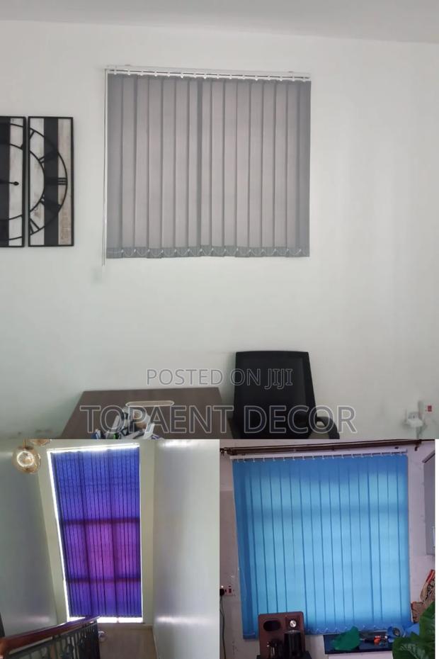 Light Grey,Nevy And Sky Blue,Sharp Look To Elevate Vertical  Blinds - main view