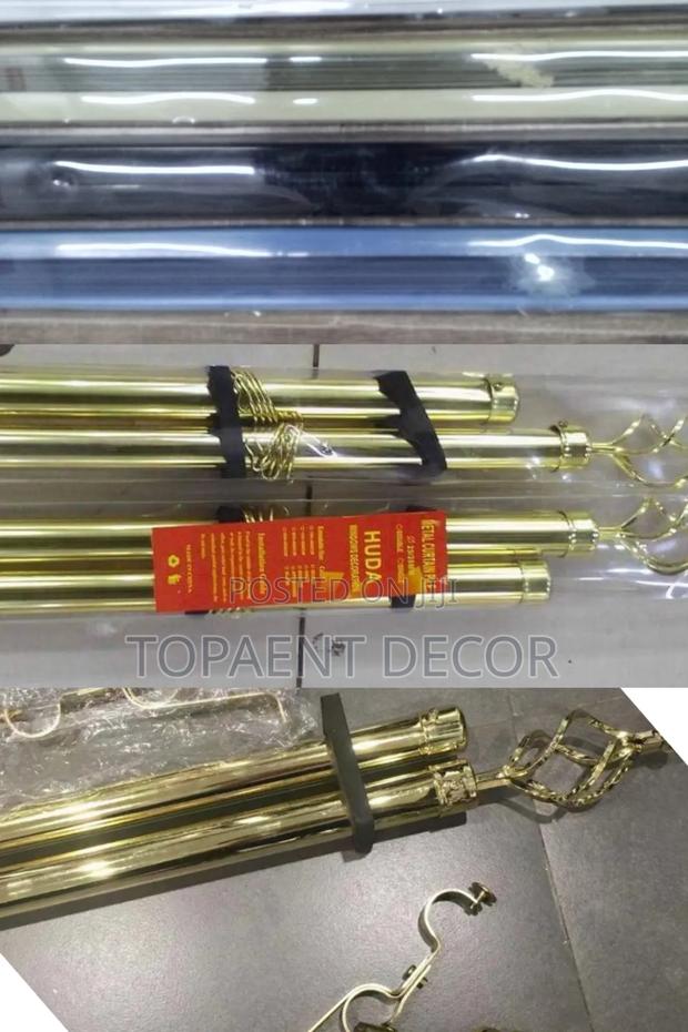 Gold Strong Support Adjustable Window Curtain Blinds - main view