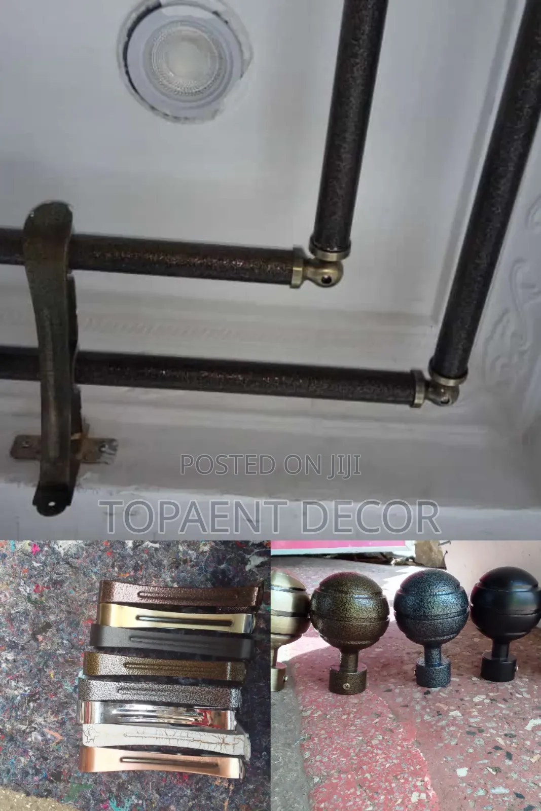Elegant,Strong, Durable ,M Powder Coated Curtain Rods And Accessories