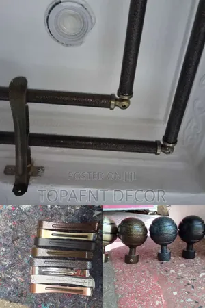 Elegant,Strong, Durable ,M Powder Coated Curtain Rods And Accessories
