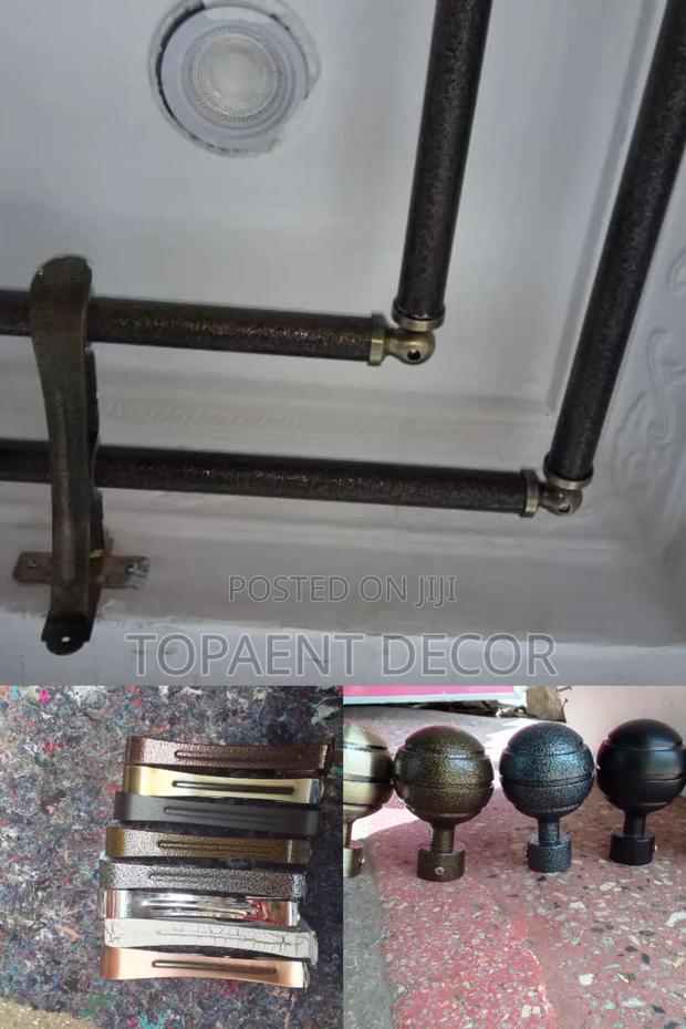 Elegant,Strong, Durable ,M Powder Coated Curtain Rods And Accessories