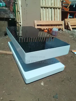 Black Glass Floating Coffee Table