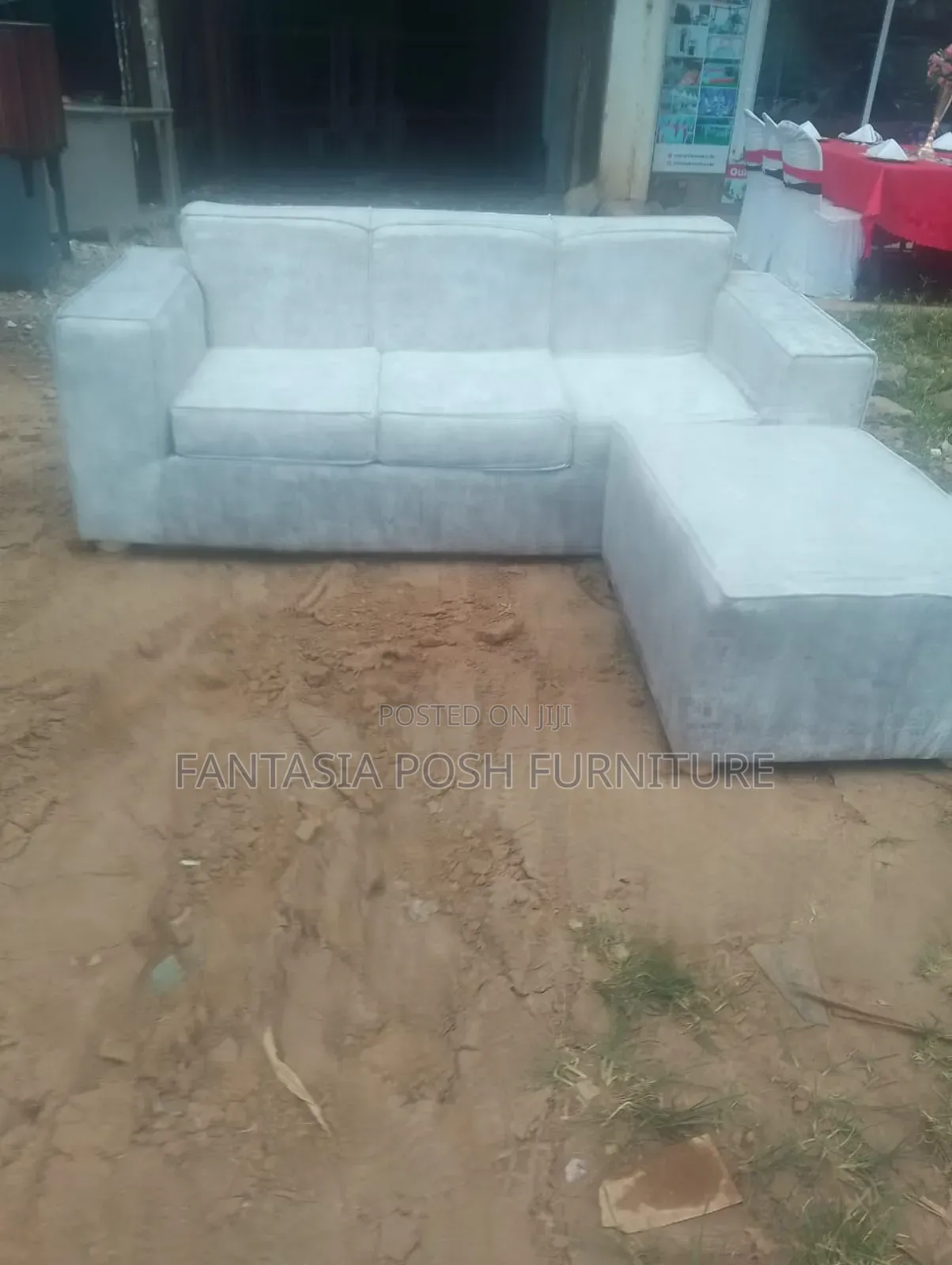 Light Grey L-shape Sofa