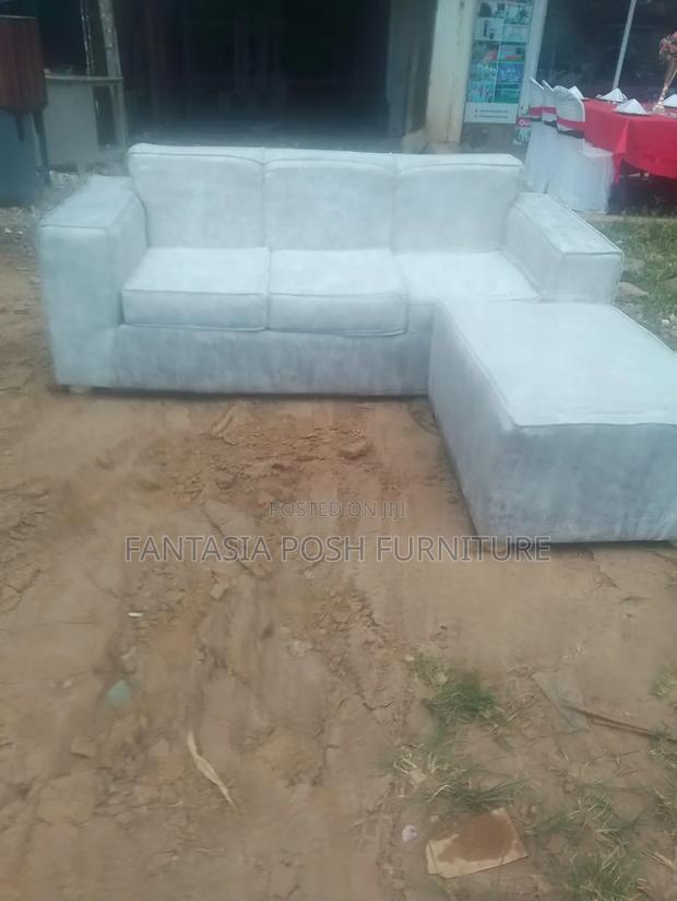 Light Grey L-shape Sofa - main view