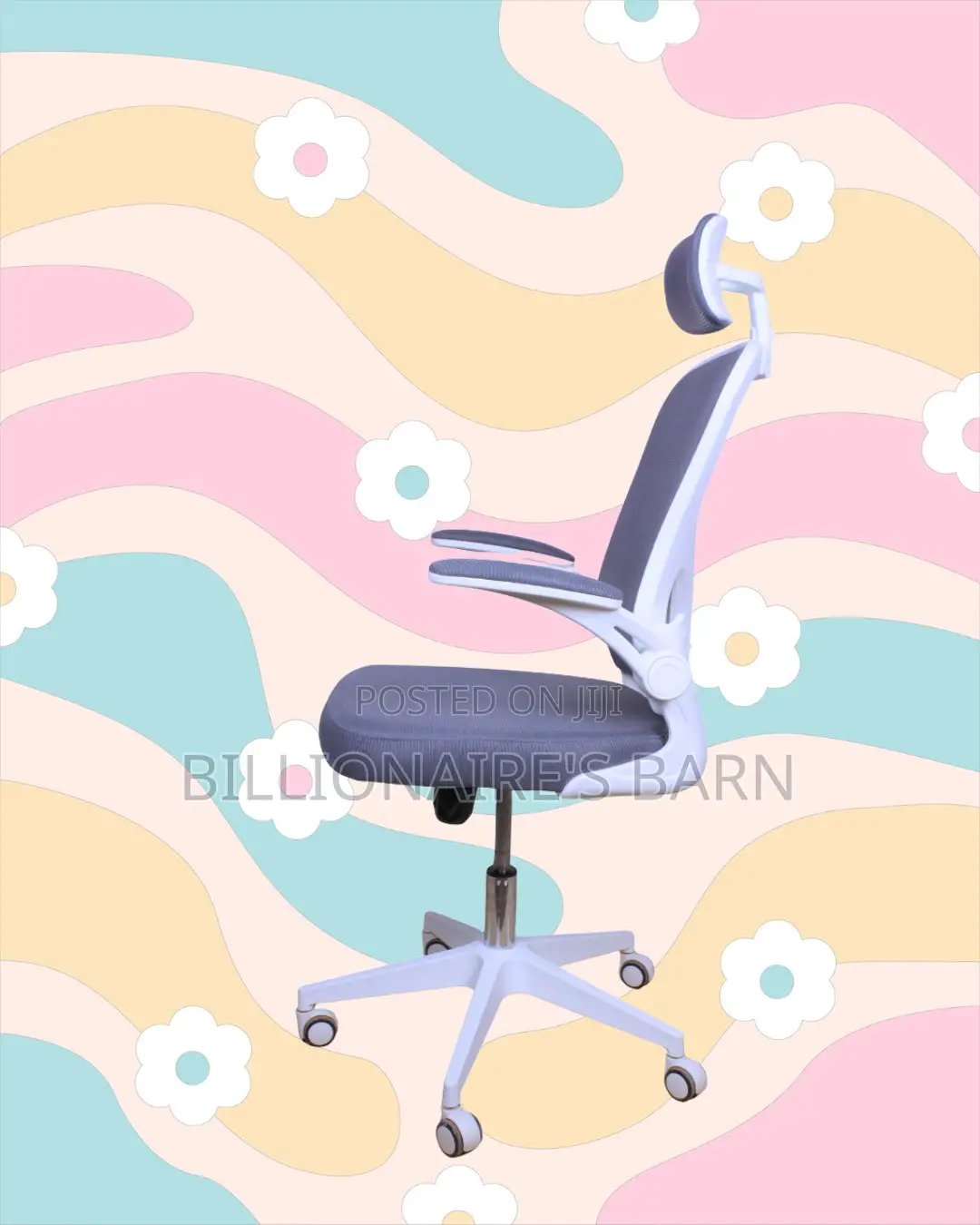 Space-Saving Chair White Office Easy | Best Deal Online