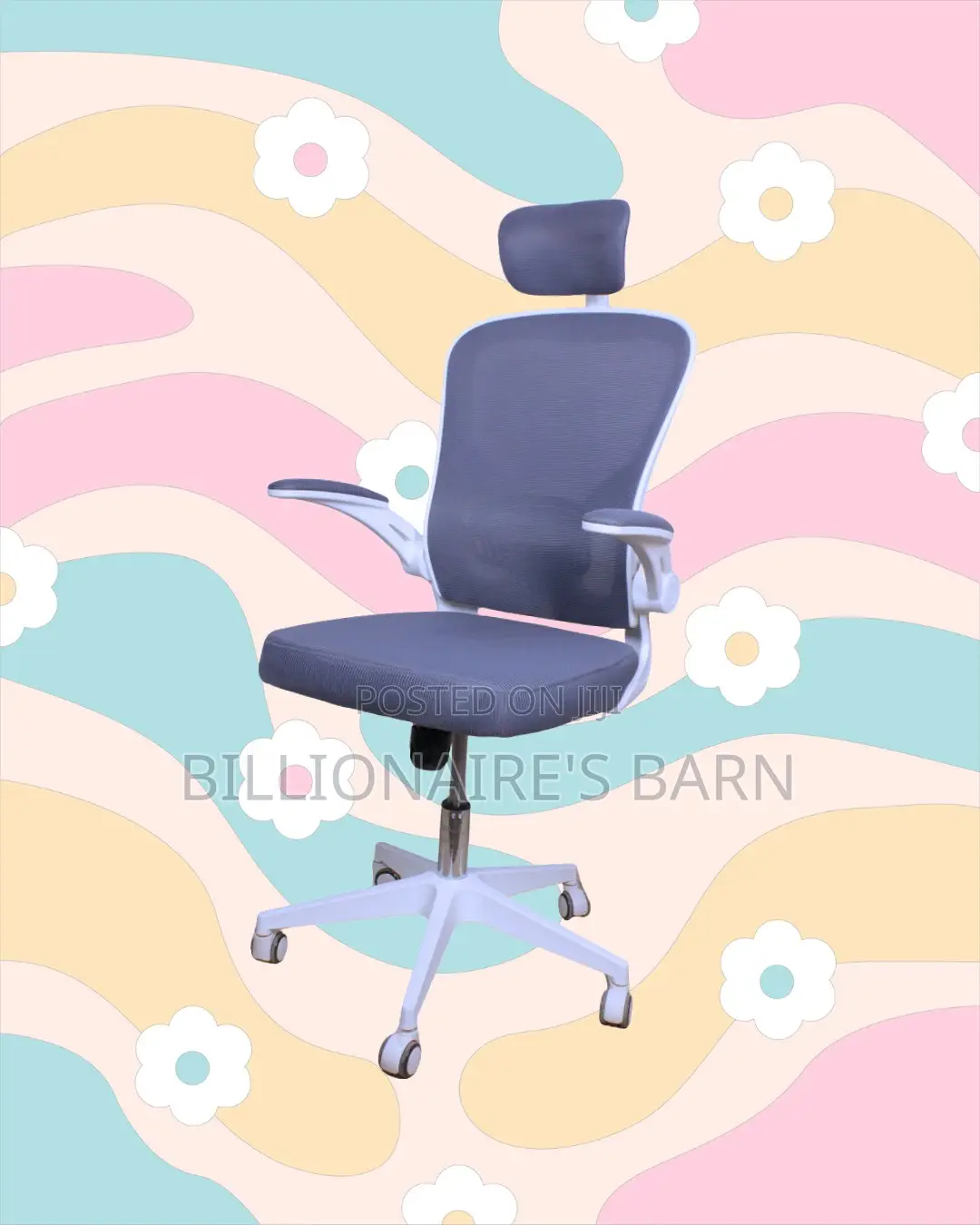 Space-Saving Chair White Office Easy | Best Deal Online