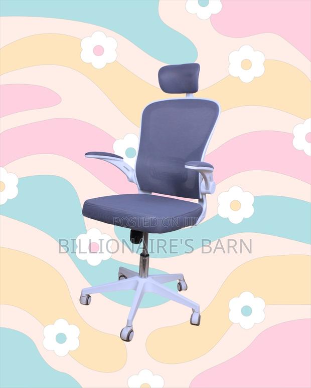 Space-Saving Chair White Office Easy | Best Deal Online - thumbnail 4