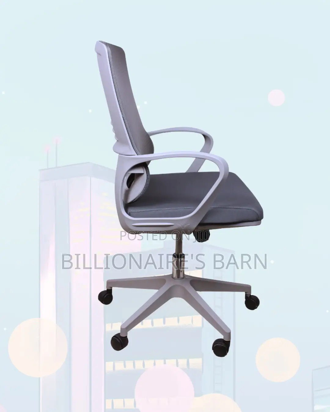 Space-Saving Grey — Ergonomic Fast | Perfect for Home Office