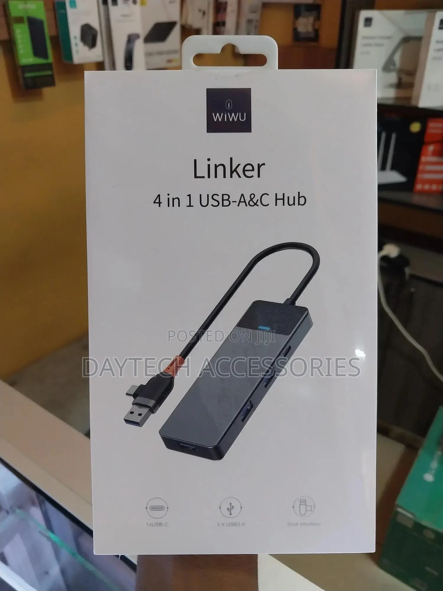 Wiwu A431c Linker Series Usb-a C 4-in-1 Hub Adapter