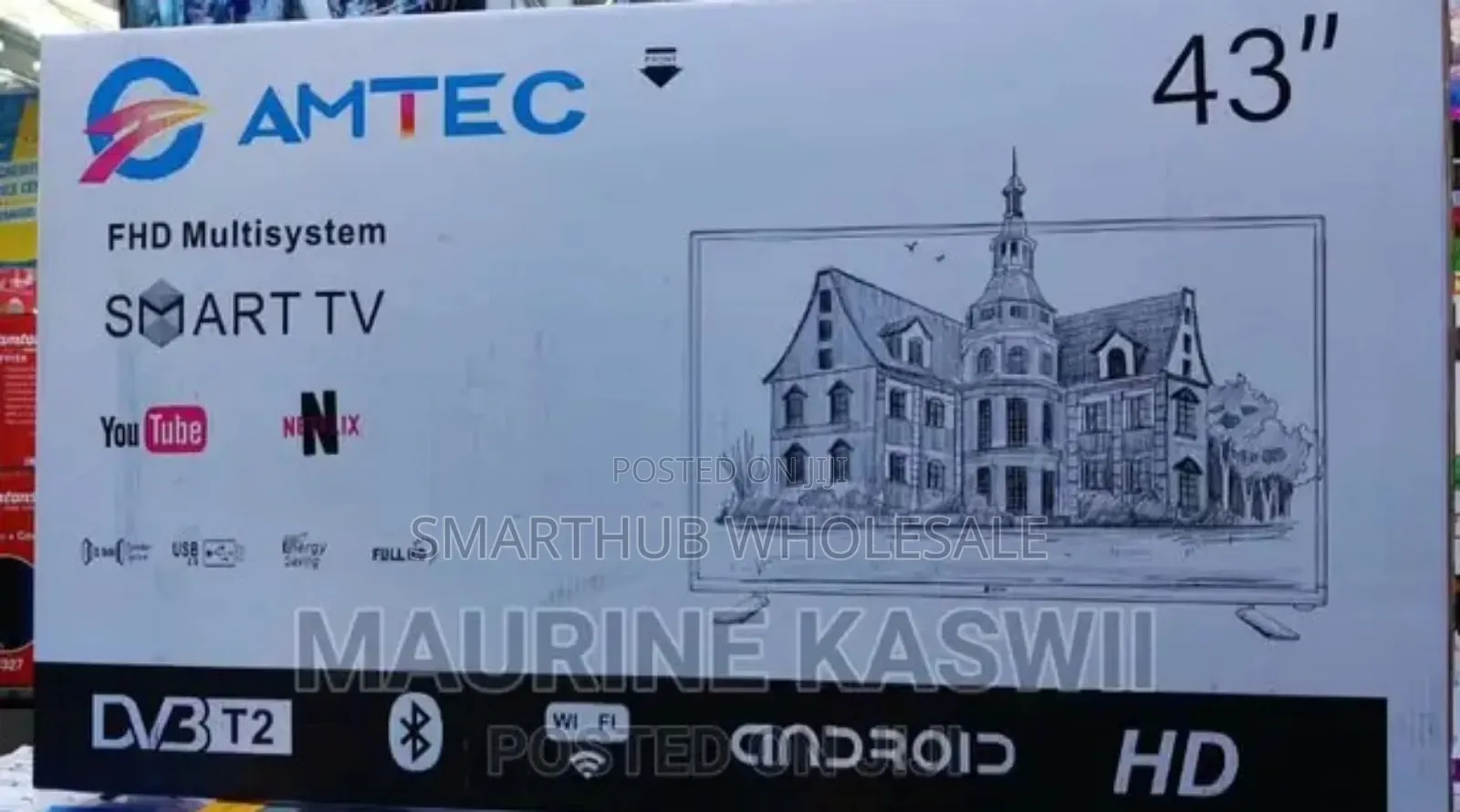Ac/ Dc Amtec 43 Inches Smart Tv
