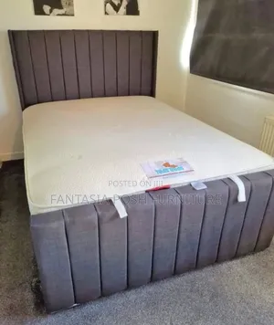 5x6 Grey Panel Chester Bed - Free Delivery