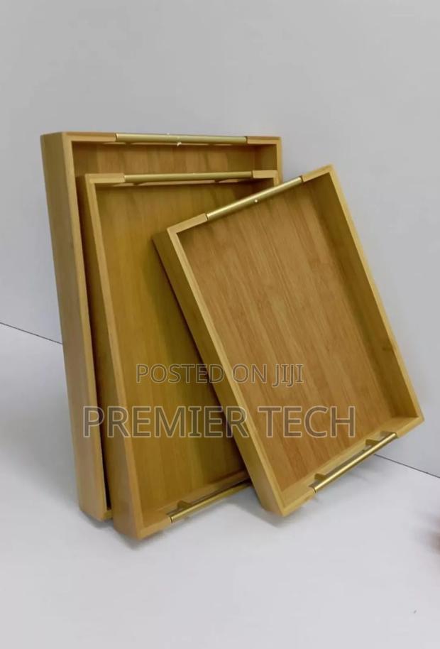 *Multifunctional Big Sized 3in1 Bamboo Serving Trays - thumbnail 3