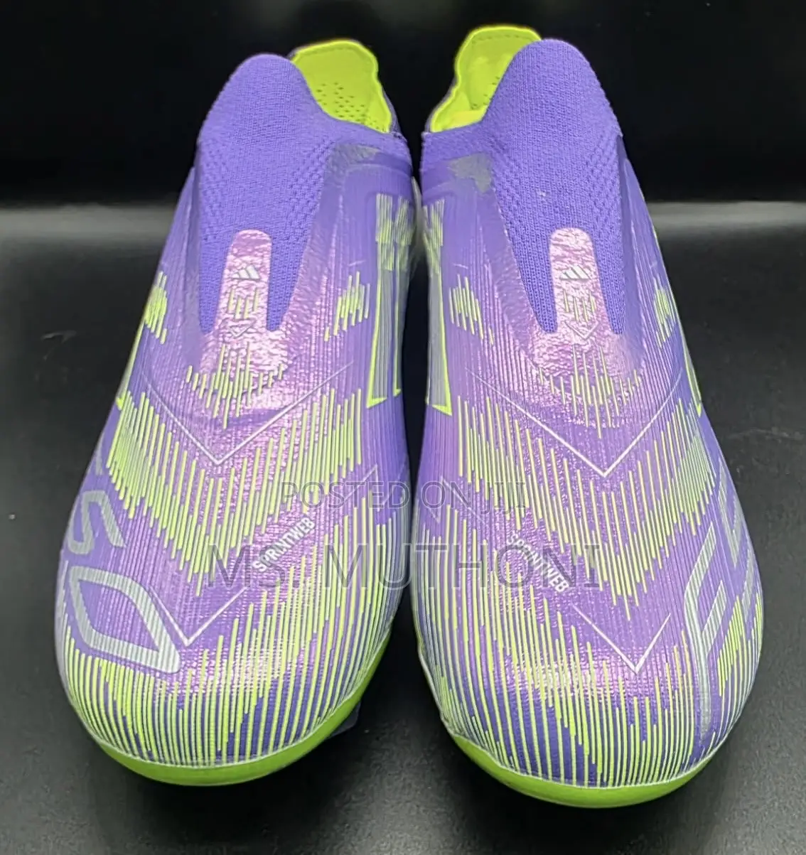 Purple Rush/FTWR Adidas F50 Elite -Tier Laceless Fg Football Boots