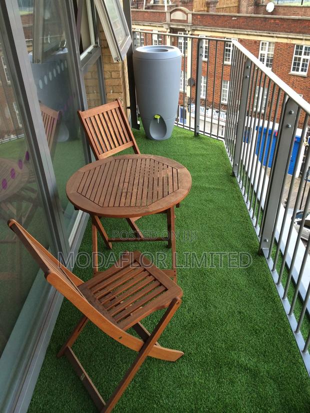 Outdoor Artificial Grass Rug for Balcony Makeover - main view