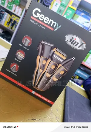 Portable Geemy Shaver. 3 in 1
