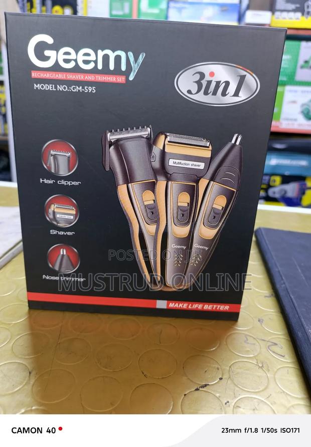 New Design Geemy 03 in 1 Shaver/ Clipper/ Trimmer - thumbnail 3
