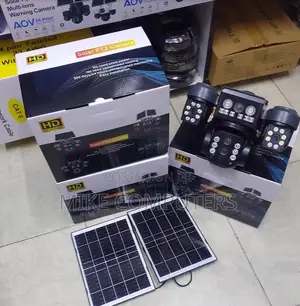 Wireless Solar Powered Ip PTZ Surveil Camera 4g Triple View