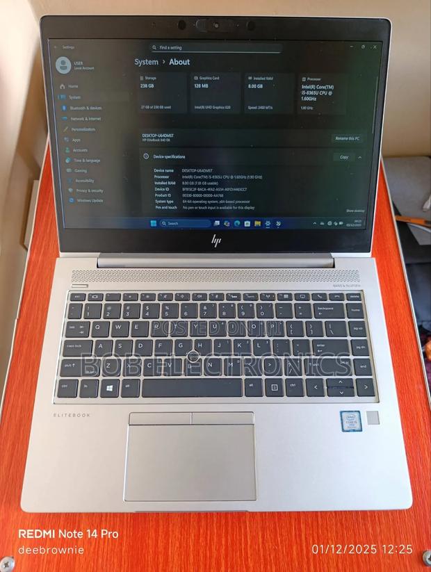 Laptop HP EliteBook 840 G5 8GB Intel Core i5 SSD 256GB - thumbnail 2