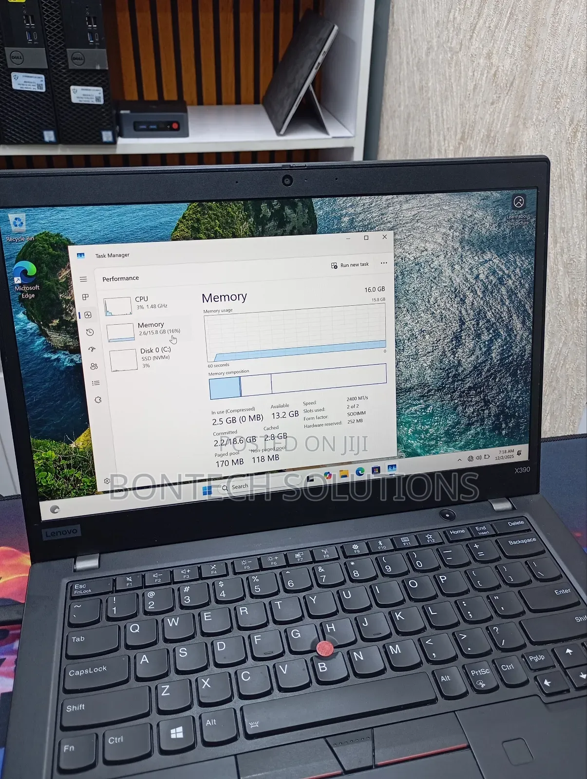 Laptop Lenovo ThinkPad X390 16GB Intel Core i5 SSD 256GB