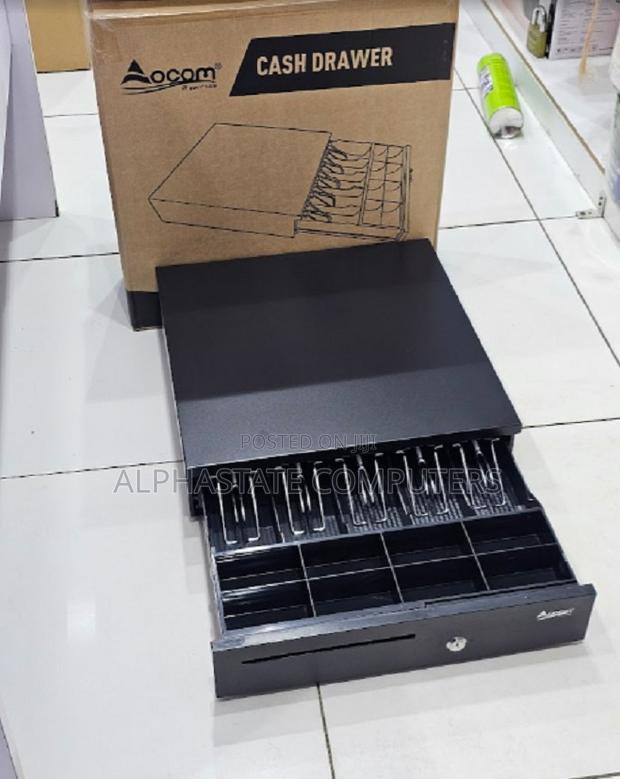 Pos Cash Drawer With Key Lock Removable Tray