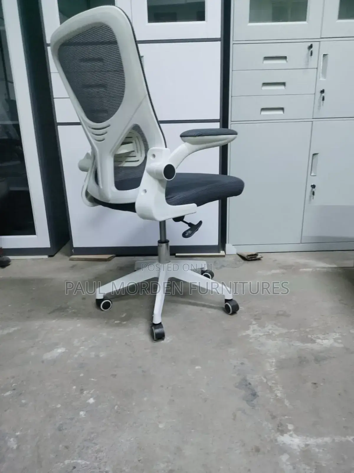 Folding Office Chair Gray