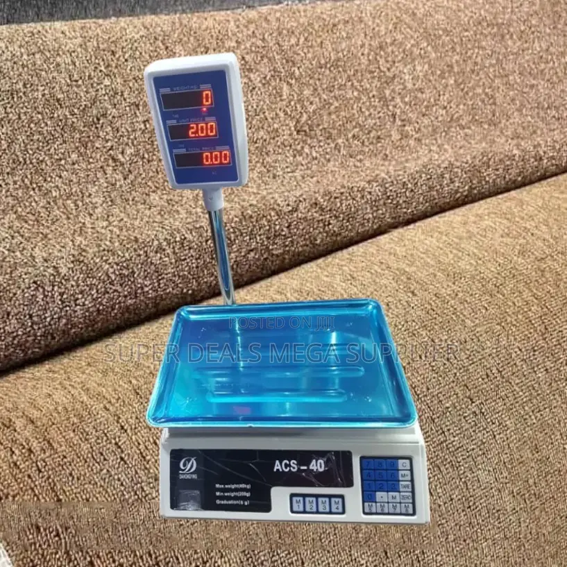 Acs 40 Led Display 40kgs Digital Weight and Price Scale