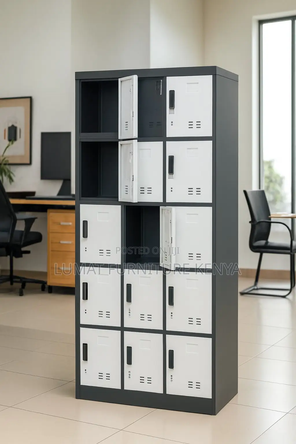 Heavy-Duty 15 Lockers Cabinet