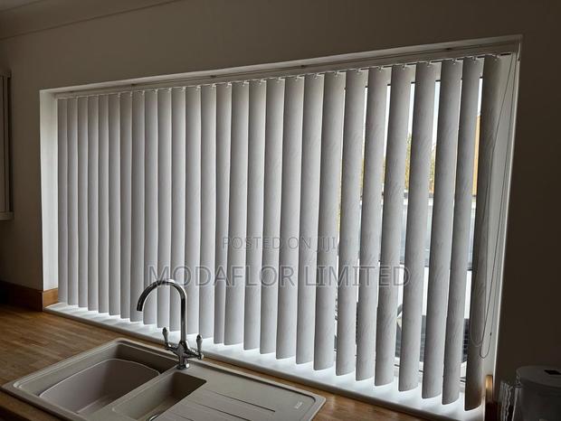 Textured Vertical Blinds for Stylish Interiors