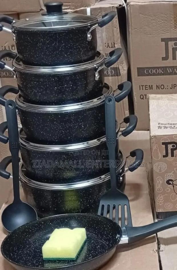 Cook Like a Pro – New 14-Piece Jp Non-Stick Cookware Set - main view