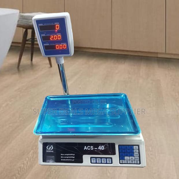 Acs 40 40kgs Electronic With Led Display Price Computing Scale Battery