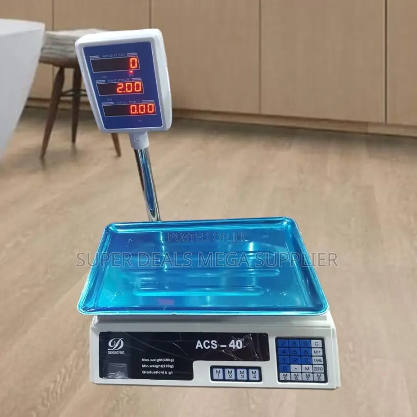 Acs 40 40kgs Electronic With Led Display Price Computing Scale Battery