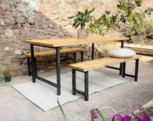 Airshin Benches With a Table 2--B3nches and a Table