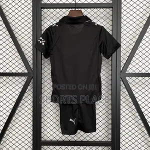 Kids Black Man City Away 25/26 Jersey